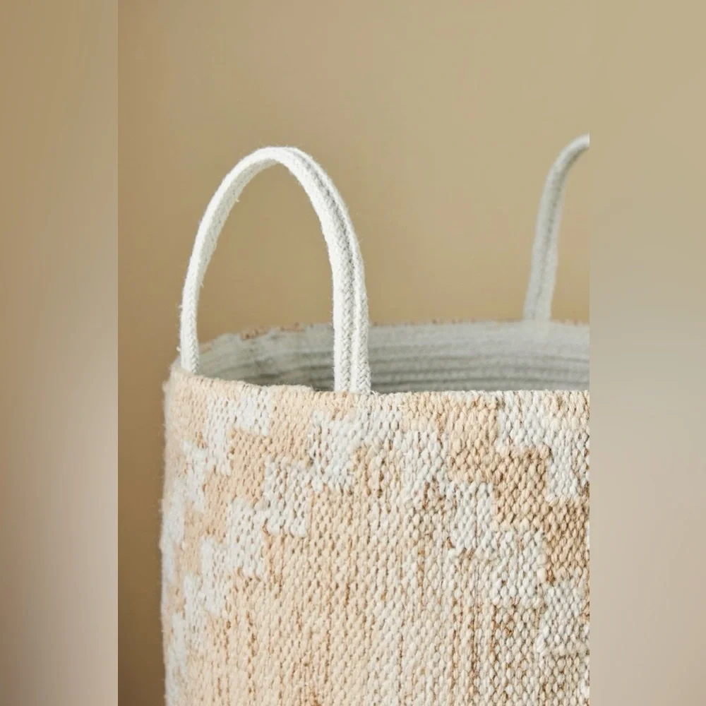 Anthropologie Celma Indoor Outdoor Storage Basket NWOT